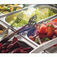 Saladette réfrigérée à poser 4 bacs gn 1/3 - vitrine à ingrédients de 120 cm_7