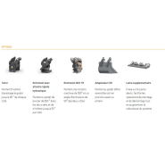 Godet roches - Cangini Benne - pour sols rocheux et matériaux abrasifs - compatibles pelles de 0.6 à 22 tonnes_7