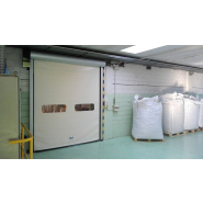 Porte rapide industrielle modulaire et esthétique - ZipGO Alumina - structure en aluminium extrudé pour installation facile_7