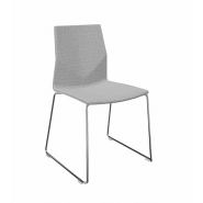 Chaise empilable Fourcast2® - dossier flexible en V - 8 couleurs - bois ou plastique - patins en téflon_7