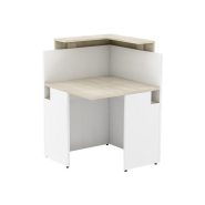 Banque d'accueil modulaire POGO - Design simple et élégant - Fabrication française - Configurations variées et PMR_7