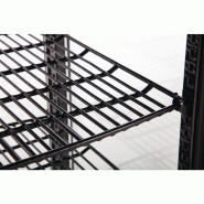 Mini-vitrine panoramique réfrigérée porte incurvée économe - série C noire 86L - Polar - CX574_7