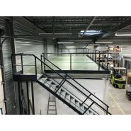 Plateforme poteaux 1 niveau - bccom rayonnage_7