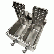 Friteuse posable électrique 2x4 l 7455.1002 COMBISTEEL_7