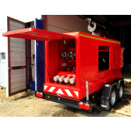 Système motopompe mobile pour lutte contre incendies industriels