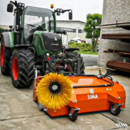 Balayeuse hydraulique Série SPZI - Usage intensif - Compatible mini-chargeuse, chargeuse, télescopique et tractopelle - Marque SIMA_7