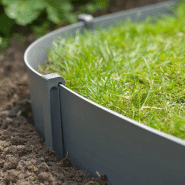 Nature ensemble de bordure de jardin avec pointes gris 446436_7
