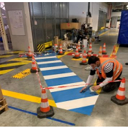 Marquage au sol par le résine Epoxydique idéal pour le parking et les zones industrielles_7