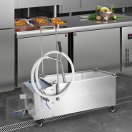 Filtre à huile pour friteuse VEVOR - Réservoir 55 L - Vitesse 10 L/min - Mobile avec roulettes et tuyau_7