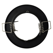 Pack de 2 anneaux d'encastrement ronds fixes blancs - acier laqué pour LED GU10 - réf ANOFB_7