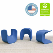 Tabouret ergonomique et pouf à la fois pour une assise ergonomique et active conçu pour les formes d'enseignement flexible - EWS.30_7