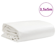 Vidaxl bâche blanc 3,5x5 m 650 g/m² 156193_7