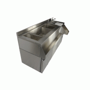 Table réfrigérée 3 portes avec bar à cocktails l1600mm 7489.6005 COMBISTEEL_7