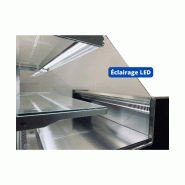 Vitrine réfrigérée traditionnelle VALOA - EINF 937, 937 mm largeur, LED, plexi coulissant, -1°C à +5°C_7