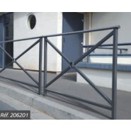 Barrière main courante LISBONNE - Simple croix, rosage ou grillagé - Longueurs 1000 ou 1500 mm_7