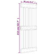 Vidaxl porte narvik 90x210 cm bois massif de pin 154433_7