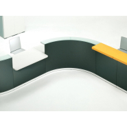 Banque d'accueil modulaire personnalisable - BENGENTILE avec options LED et PMR_7