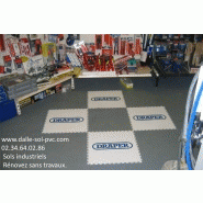 Dalle sol pvc dallindus 7 mm gris clair gris fonce_7