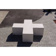 Banc en béton Tetris Gris - Forme minimaliste moderne ou classique - Ciment Green Seal_7