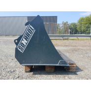 Godet à terre en acier robuste de 1,5 m de largeur