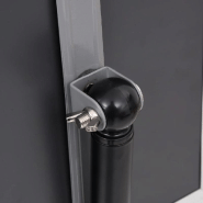 Vidaxl support d'affiche a4 sur pied noir alliage d'aluminium 51208_7