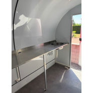 Remorque food-truck  pré équipée idéale  pour commerce ambulant mobile, sandwicherie, street food - Modèle LARGE 170/300XL_7