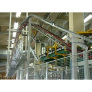 Convoyeur aérien birail à chaîne motorisé pour l?accumulation de charges - BOREAL_7