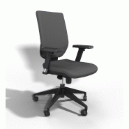 Siège de bureau Tertio haut dossier synchrone - Sokoa - Gris, Réglable hauteur_7