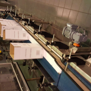 Convoyeur à bande robuste pour le transport de produits à fond plat, cartons, caisses, packs - cms_7