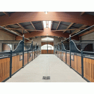 Façade Swing Wave - Façade de box pour chevaux avec ouverture totale pour curage mécanique - Gamme Wave_7