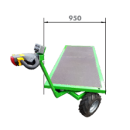 Plateau électrique agricole conçu pour le transport de botte de paille -Capacité de charge 700 kg sur terrain plat -CT2-A-249 - STI constructeur_7