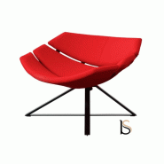 Fauteuil Radar - Softline - Feld Rouge 588_7
