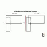 Bureau d'angle avec crédence de rangement - MDD - 160, Noir, Wenge, Oui_7