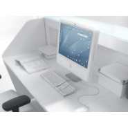 Banque d'accueil rétro-éclairée ZIG ZAG - design innovant avec LED programmable et modules PMR_7