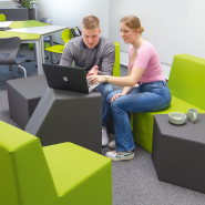 Pouf Pentagonal - Confortable et Indéformable avec Noyau en Mousse Solide  - EWS.60_7