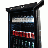 Réfrigérateur 1 porte en verre 382l noir sans canopy l595 7464.0094 COMBISTEEL_7