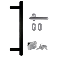 Vidaxl porte d'entrée anthracite 108x208 cm pvc 3157088_7