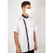 Veste de cuisine mixte - modèle Cagnes - manches courtes ou longues - personnalisable - Made in France_7