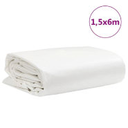 Vidaxl bâche blanc 1,5x6 m 650 g/m² 156189_7