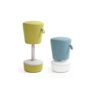 Tabouret haut flexible et contemporain - siège généreusement rembourré - MICKEY_7