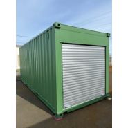 Container 20 pieds stockage avec rideau alu isolé en façade_7