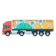 Règle flexible en plastique 15 cm - Forme de camion - Personnalisable en quadri_7