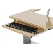 Table informatique ergonomique et sécurisée avec écran semi-encastré - DATA - Fabrication française, piètement réglable et choix de finitions_7