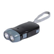 Lampe de poche 2 LED - Chargeur dynamo manuelle - Boîtier plastique ABS avec dragonne_7