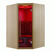 SAUNA INFRAROUGE BOREAL® SIGNATURE 130C D'ANGLE À SPECTRE COMPLET - 130X130X205_7