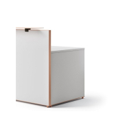 Banque d'accueil personnalisable OUTLINE - configurations variées et design moderne_7