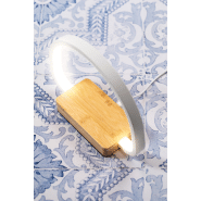 Lampe de bureau multifonctions en bambou - 25 LED - Luminosité réglable - Chargeur rapide sans fil 10W et port USB_7