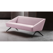 Canapé d'accueil carré à contours nets - Structure puissante - Collection AMARCORD - Design italien minimaliste_7