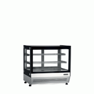 Comptoir réfrigéré LCT-F - façade vitrée plane - éclairage LED - finition inox_7