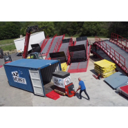 Rampe d'accès pour conteneur au sol - 100% galvanisée à chaud - Capacité 6T - AZ Ramp HCRN-06 GAV_7